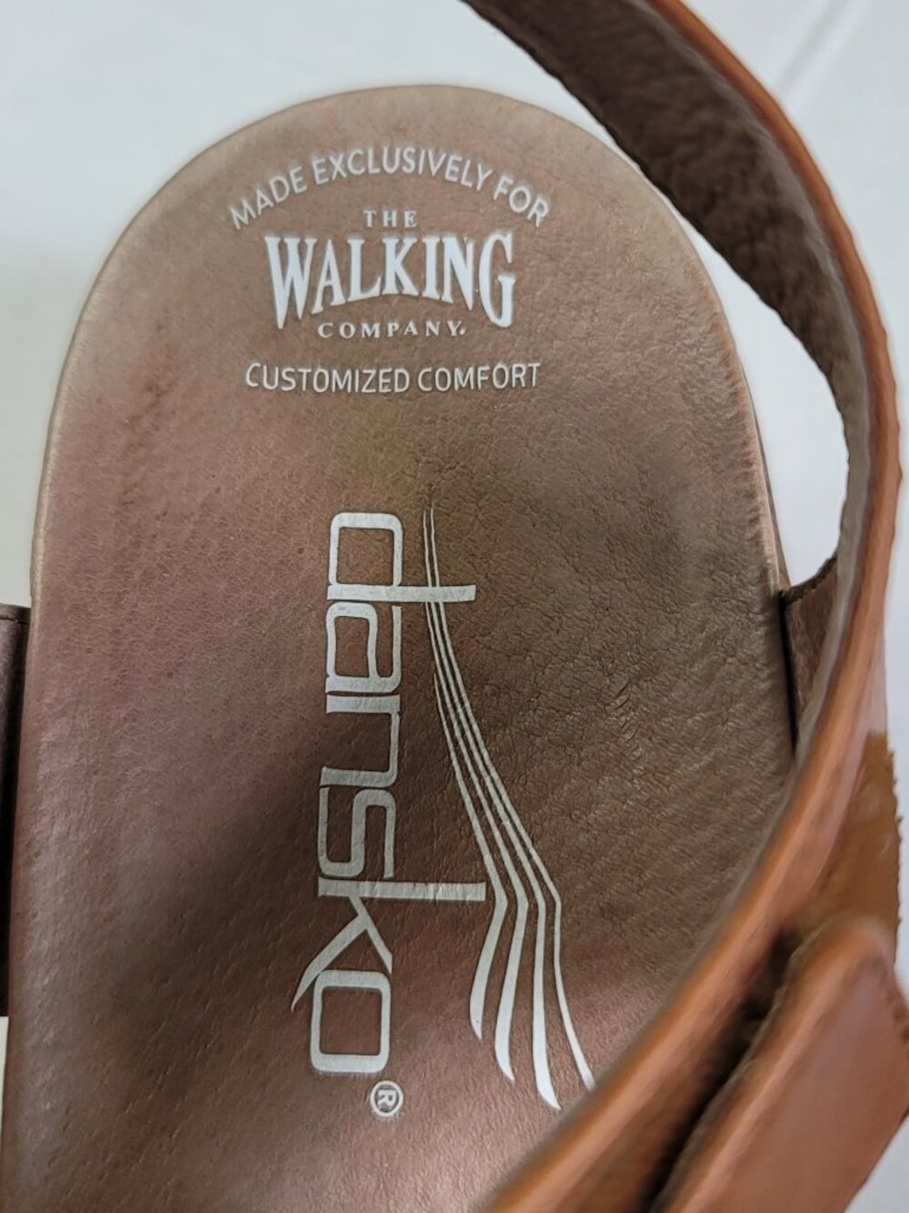 Dansko Jamey Leather Wedge Sandals Size 40 US 9.5-10 Brown Earthy Classic - Picture 4 of 10